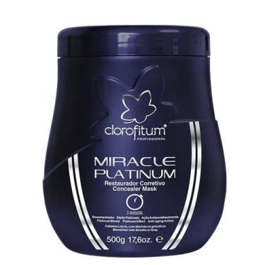 Imagem de Máscara Restaurador Corretivo Miracle Platinum Clorofitum 500g