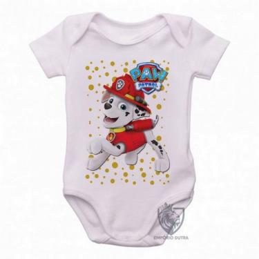 Imagem de body nenê criança roupa bebê  Patrulha Canina Marshall - Empório Dutra