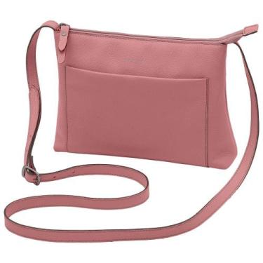 Imagem de Bolsa de Couro Mariart Orquídea, Blush