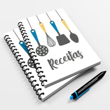 Imagem de Caderno Pequeno 20x14cm Receitas Modelo 02 - Premium
