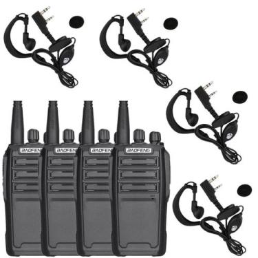Imagem de Kit 4 Radio Comunicador Baofeng Modelo UV-6