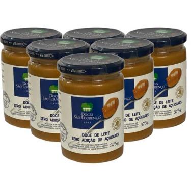 Imagem de Doce de Leite Puro Zero SÃO LOURENÇO 375g (6 Vidros)