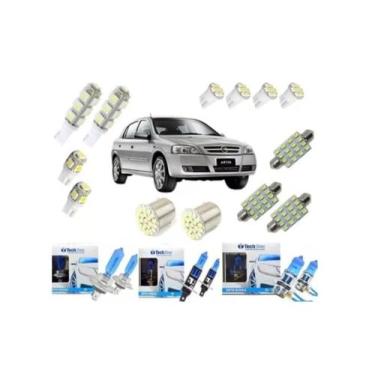 Imagem de Kit Lâmpadas Super Branca H7 H1 H3 + Led Astra Techone - Blue Lion