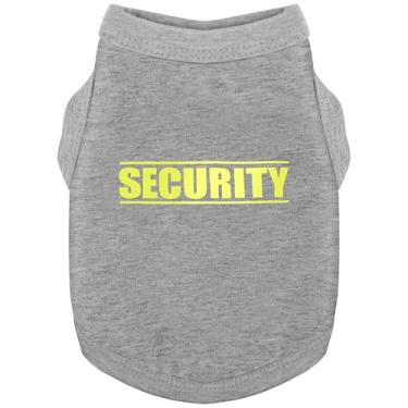 Imagem de Descubra a roupa canina de algodão aconchegante: colete de camisa de cachorro macio, leve e respirável com gráficos atraentes (segurança), mantendo seu amigo peludo aquecido e confortável! Cinza GG