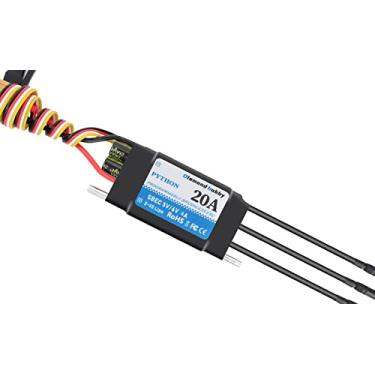Imagem de DH 20A 2-4S Waterproof Brushless ESC Electronic Speed Controller with 5.5V/4A BEC and XT60 3.5mm Banana Head Connector for Model Ship RC Boat (20A)