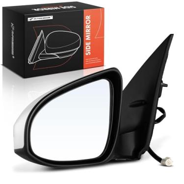 Imagem de A-Premium Espelho retrovisor elétrico do lado do motorista - compatível com Toyota Corolla 2014-2019 - espelho retrovisor externo não aquecido dobrável manual branco - substitui # 8794002F21C0, 8794002F20C0