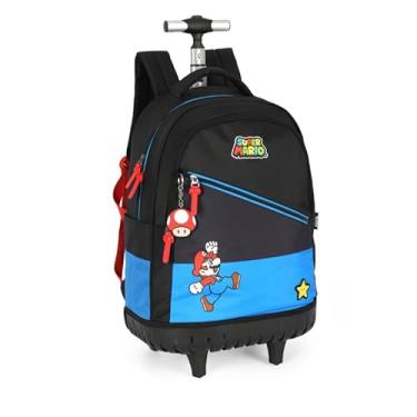 Imagem de Mochila Carrinho Luxcel Super Mario Azul Mc47566mo