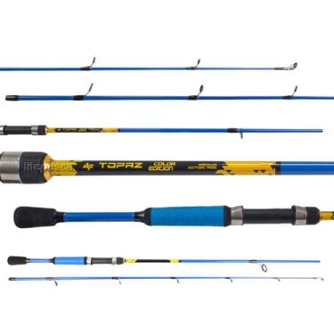 Imagem de Vara Para Molinete Albatroz Topaz Color Edition 5'6" (1,68m) 6-12lbs S