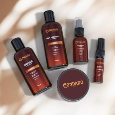 Imagem de Kit Barba Cabelo Bigode Oceano Floresta Condado Amadeirado Refrescante Shampoo Balm Creme Colônia (Floresta)