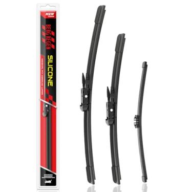 Imagem de BERG REGEN Palhetas De Limpador De Para-Brisa De Silicone De Reposição Para Ford Explorer 2023 2022 2021 2020 2019 2018-2011 Limpadores De Para-Brisa (Pacote Com 3) Palhetas De Limpador De Para-Bris