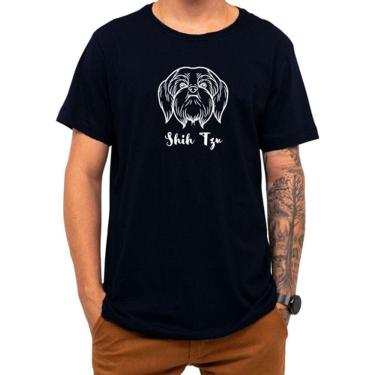 Imagem de Camiseta Pet Shih Tzu Lhasa Apso Cachorro Cão Raça Presente