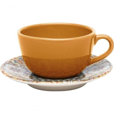 Imagem de Xícara Com Pires Unni Castello Oxford Cerâmica 200ml