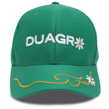 Imagem de Boné Básico Aba Curva Verde Bordado Floral Original Duagro, Verde, Úni