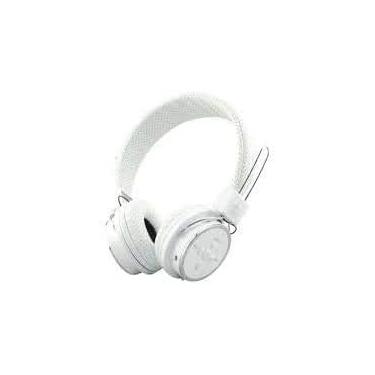 Imagem de Fone de Ouvido Bluetooth B-05, Sem Fio, com Entrada para Cartão Micro SD e USB, Branco