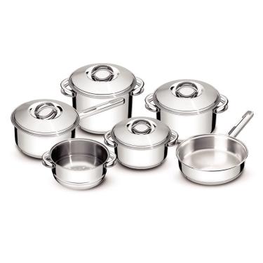Imagem de Conjunto de Panelas Solar 6 Peças Aço Inox Tramontina