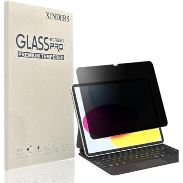 Imagem de XINDERS Pacote com 1 protetor de tela de privacidade para Samsung Galaxy Tab A9 Plus 11 polegadas 2023, vidro temperado antiespião para tablet Samsung A9 Plus/A9+ 11'' 5G (SM-X210/X216/X218)