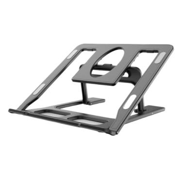 Imagem de Suporte para laptop Suporte para laptop para mesa, suporte ergonômico dobrável para laptop, suporte para laptop portátil Elevador para laptop