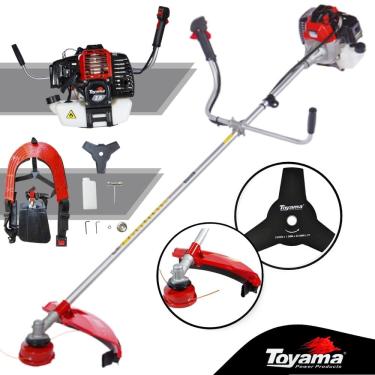 Imagem de Roçadeira Lateral Maquina de Cortar Grama Toyama RT52L-B 52cc Motor a Gasolina 2HP Superior a TBC26X, TBC33X, TBC43X