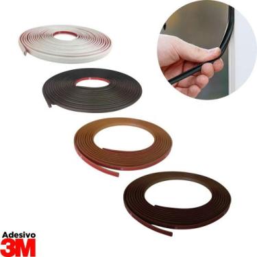 Imagem de Veda Fresta Adesivo 3M de PVC Flexível Vedação de Porta Janela Armário