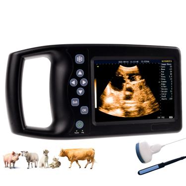 Imagem de SUNBESTA Máquina de ultrassom portátil A8 para cães, gatos, ovelhas, cabras, gado, cavalo, gravidez por ultrassom (sonda linear convexa e retal)