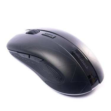 Imagem de RadioShack Mouse para jogos sem fio com 6 botões, mouse sem fio para laptops, computadores de mesa e mais, preto