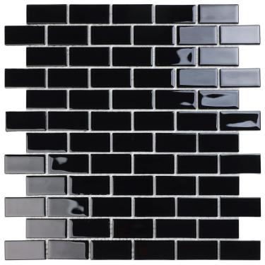 Imagem de Pastilha De Vidro Cristal 29,7x29,7cm Preto