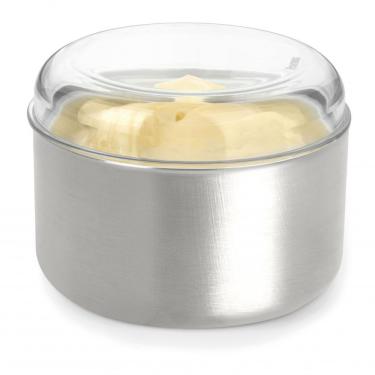 Imagem de Manteigueira Margarineira Pop 350 Gr Aço Inox Tampa Acrilico Forma