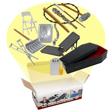 Imagem de Figura de ação de luta livre Hardcore Coffin 15 peças especial para bonecos de luta livre