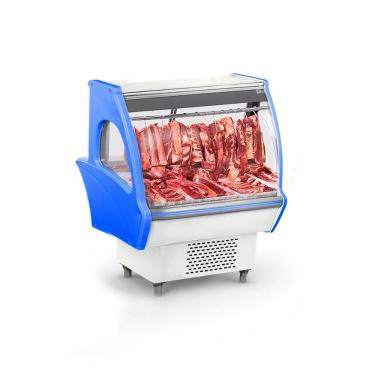 Imagem de Câmara Expositora De Açougue Plus Com Bandejas Plásticas 1,50m Gancheira 1500 Refrimate Azul 220v