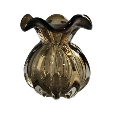 Imagem de Vaso Decorativo Murano Trouxinha Marrom 13×11,5cm Lyor