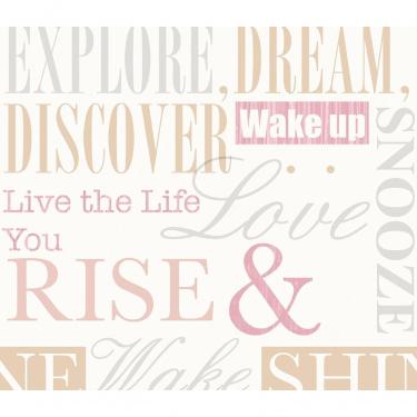 Imagem de Papel De Parede Oba Letras Ob70004r Tam. 4m² Papel De Parede Oba Letras Ob70004r