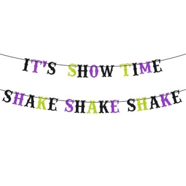 Imagem de POPYHMLT Decorações De Aniversário E Banners Para Festas Besouro, Glitter, It'S Show Time Shake, Suprimentos Temáticos Halloween Natal, Decoração Chá Bebê Natal Ano Novo
