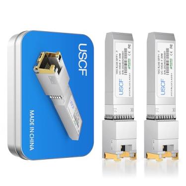 Imagem de Transceptor SFP+ RJ45 de 10 GB, módulo Ethernet de cobre SFP+ 10GBase-T, suporta velocidades 10G/5G/2,5G/1G, compatível com Cisco, Ubiquiti, UniFi, Meraki, MikroTik, Supermicro, até 30 m