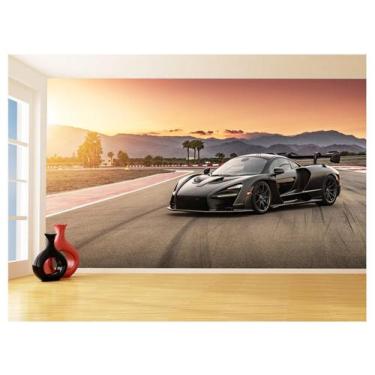 Imagem de Papel De Parede 3D Carro Mc Laren Pista Super 3,5M Car243 - Você Decor