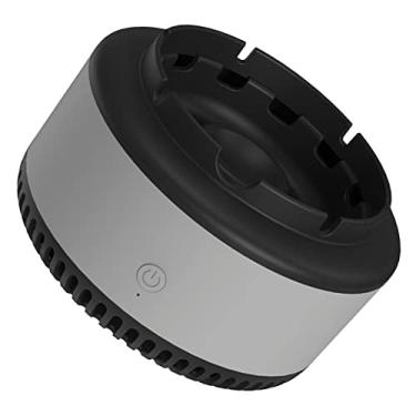 Imagem de Baoblaze Cinzeiro sem fumaça de sucção de 360 graus multiuso automático para cigarro de mesa, cinza