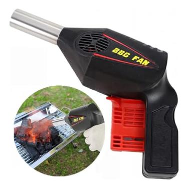 Imagem de Soprador Acendedor De Churrasqueira Manual Lareiras A Carvão Ventilador Churrasco BBQ