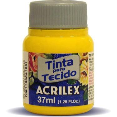 Imagem de Tinta amarela acrilex para tecido