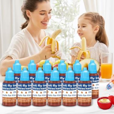 Imagem de Recarga líquida para armadilha para moscas de frutas, armadilhas de atualização 2025 para ambientes internos, eficiente matador de mosquitos, casa, cozinha (12, azul)