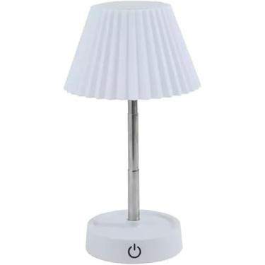 Imagem de Luminária de Mesa LED Retrátil com Sensor de Toque Abajur USB Recarregável Portátil Moderno para Quarto Escritório