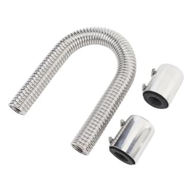 Imagem de Generic Kit de Mangueira de Radiador do Líquido de Arrefecimento, 24 Polegadas de Instalação Fácil Kit de Mangueira de Radiador de Resfriamento Com Grampo para 1 3/4in 1 /2in /4in (Prata)