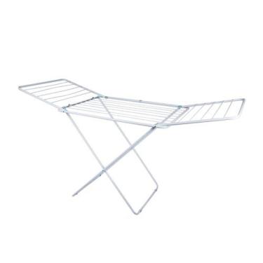 Imagem de Varal De Chão Com Abas 174x70cm Branco - Suporta 25kg De Roupas - Mor