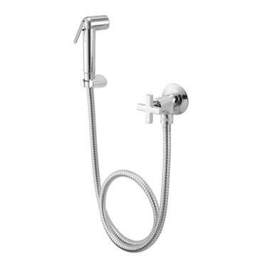 Imagem de Ducha Higiênica com Registro 1850 Linha Nya 1/4 de Volta Cromado Meber