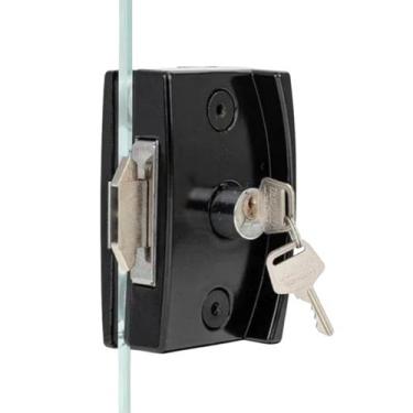Imagem de Fechadura Blindex Porta Vidro Correr 3530 Va Completa Preto - AL