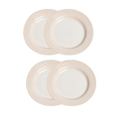 Imagem de Jogo de 4 Pratos Rasos de Cerâmica 17 cm Meringue