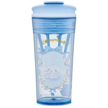 Imagem de Skater Copo PTBFS4-A com agitador, 420 ml, aba incluída, memória incluída, Sanrio Cinnamoroll, abraço de pelúcia