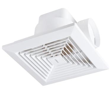 Imagem de yanliangvich Exaustor de banheiro, ventilador de 25 cm, ventilador de ventilação de banheiro ultra silencioso de 110 CFM 1.0, ventilador de exaustão quadrado, suporte de teto 110V