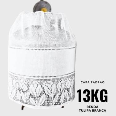 Imagem de Capa Botijao De Gas 13Kg Cozinha Renda Tulipa - Universal - SouTextil