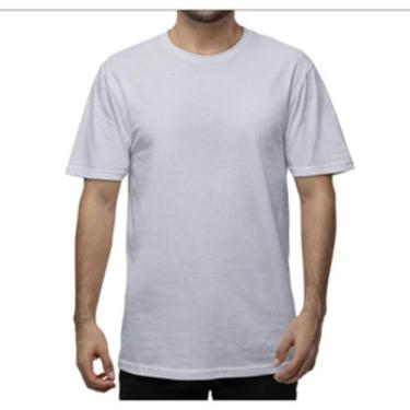 Imagem de Camisetas Masculina Lisa Algodão 100% Confortável - Sete Malhas, Branc
