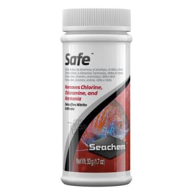 Imagem de Safe Seachem Removedor Cloro Cloramina Amonia Aquários 50g