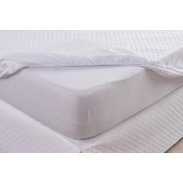 Imagem de Capa Colchão Casal Impermeável Cama Box Branco 1,90x1,40 - Armazém do 